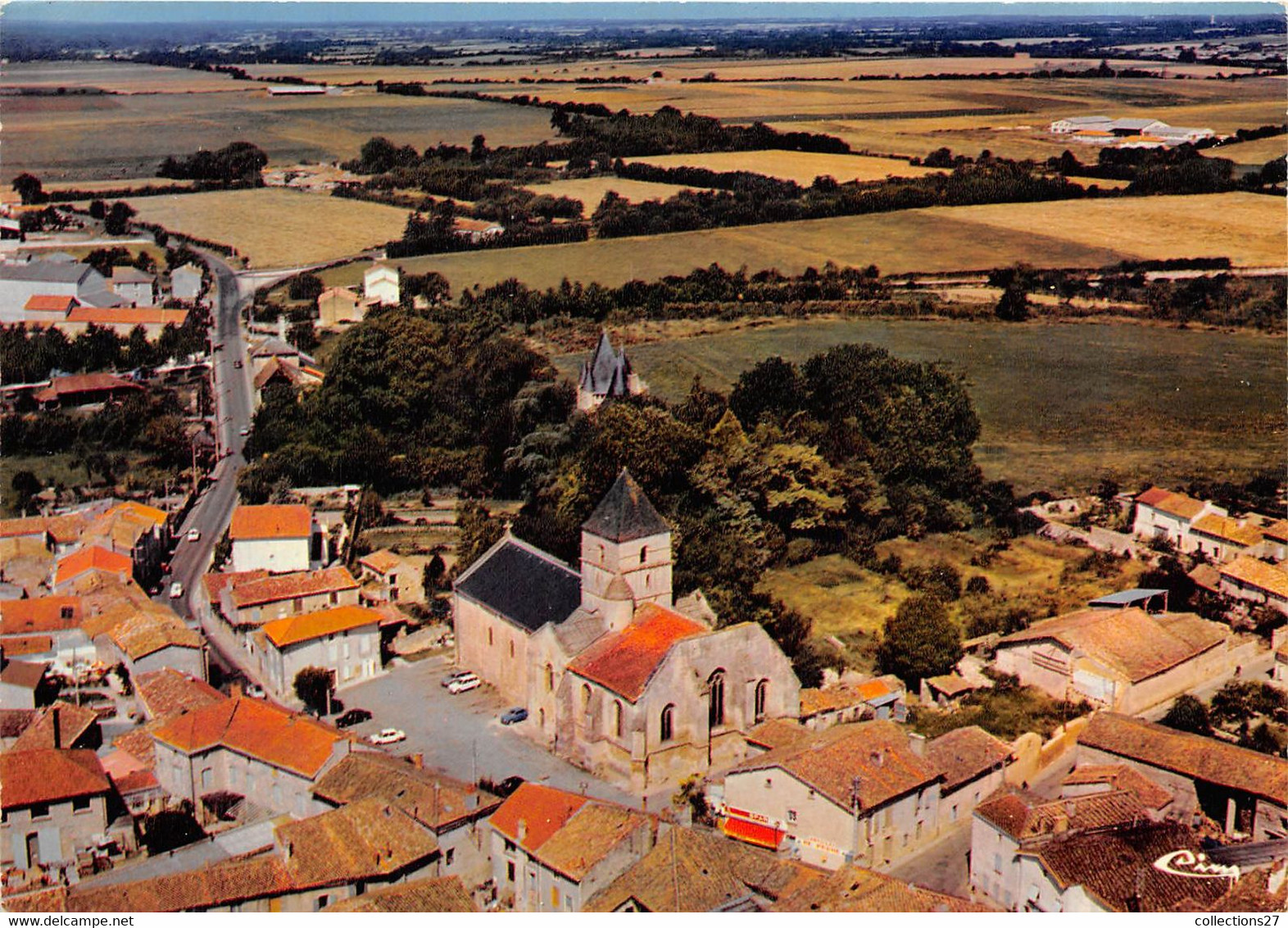 79-CHEF-BOUTONNE- VUE AERIENNE JAVARZAY - Chef Boutonne