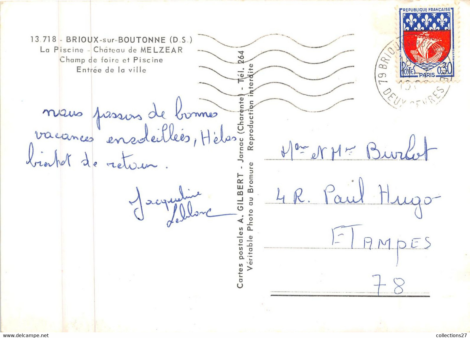 79-BRIOUX-SUR-BOUTONNE- MULTIVUES - Brioux Sur Boutonne