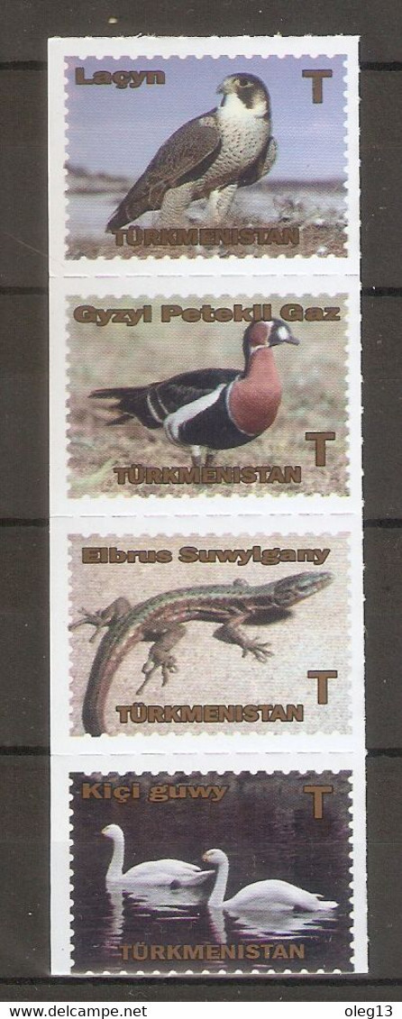 2020 Turkmenistan. Fauna  Birds / Lizard. Standart Issue. Set  (*) - Turkmenistan