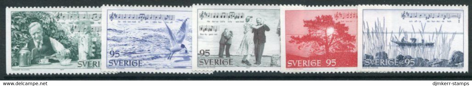 SWEDEN 1977 Tourism: Roslagen  MNH / **.  Michel 983-87 - Unused Stamps