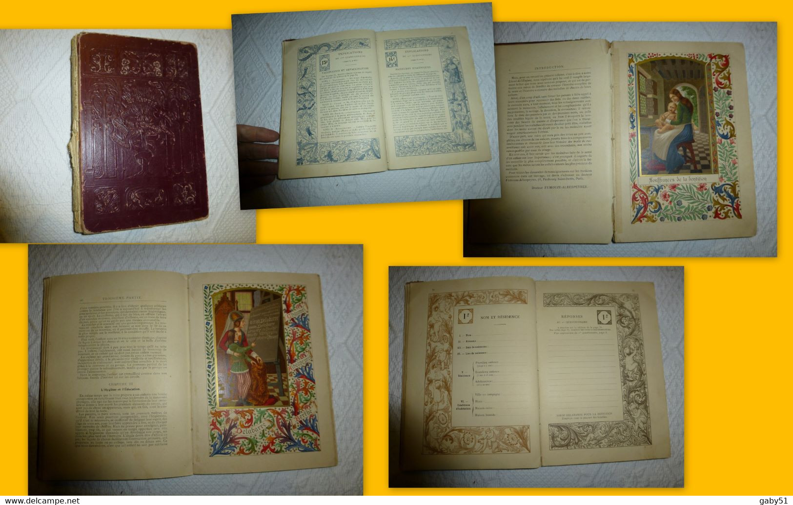 Le Livret De L'enfant, Docteur Humouze-AlbespeyresDewambez Enluminures ; SOL01 - 1701-1800