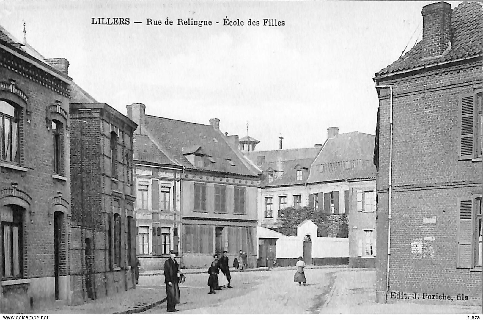 62 - Pas De Calais - Lillers - Rue De Relingue - Ecole Des Filles (N3467) - Lillers