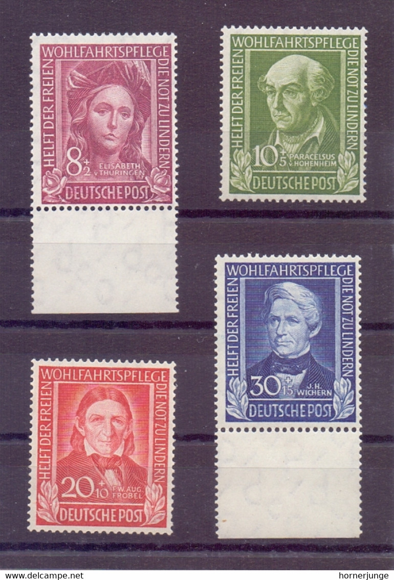 Bund BRD 1949 - Wohlfahrt Helfer MiNr 117/120 Postfrisch - Michel 110,00 € (348) - Unused Stamps