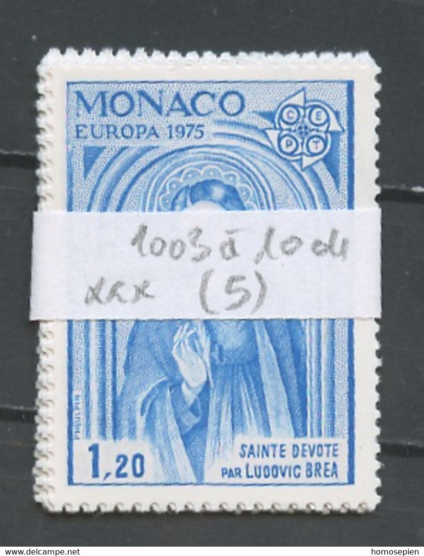 Monaco Lot 1975 Y&T N°1003 à 1004 - Michel N°1167 à 1168 *** EUROPA - Lot De 5 Séries - Collections, Lots & Séries