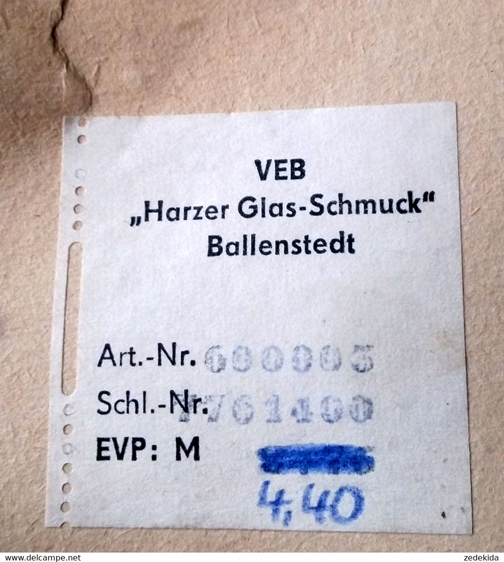 4516 - Orig. DDR Modeschmuck Brosche - VEB Harzer Glas Schmuck Ballenstedt - Größere Mengen Erfragen - Altri & Non Classificati