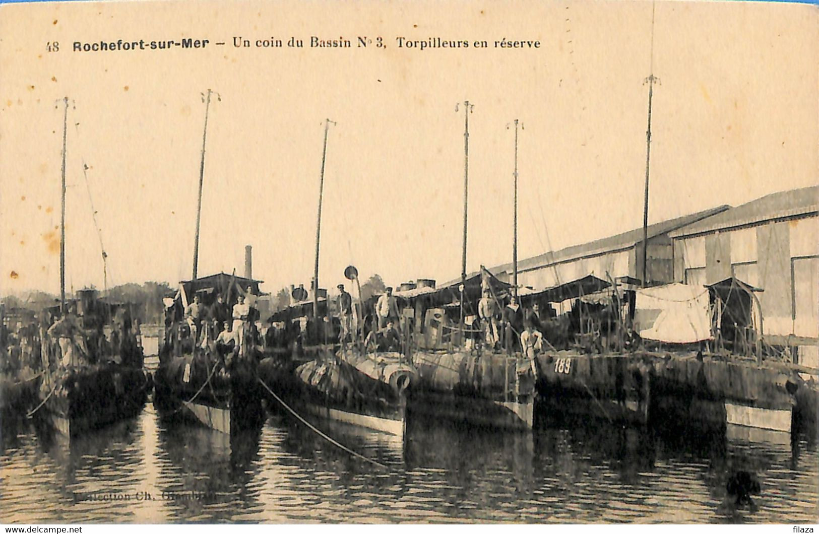 17 - Charente Maritime - Rochefort Sur Mer - Un Coin Du Bassin N. 3 - Torpilleurs En Reservet  (N3481) - Rochefort