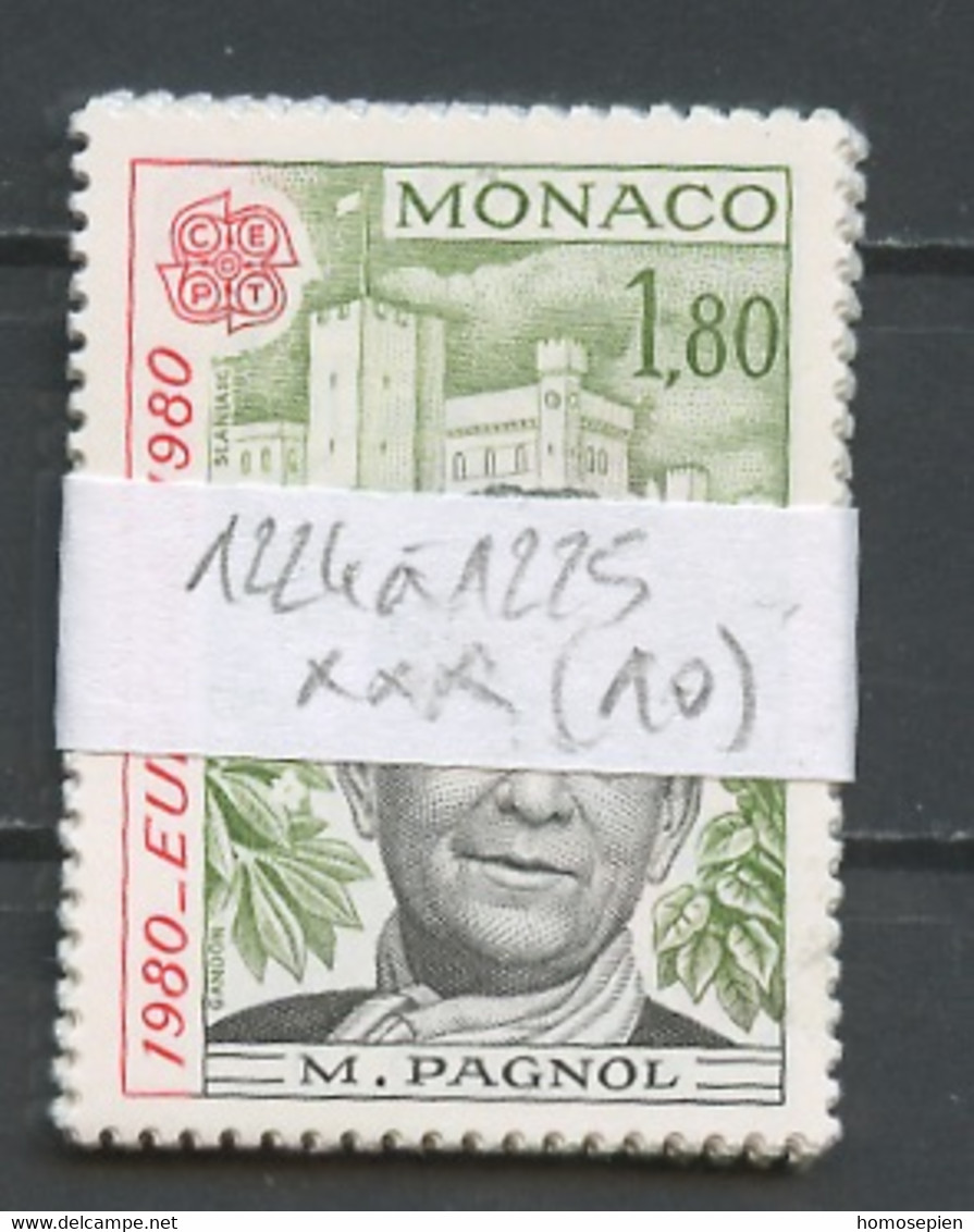 Monaco Lot 1980 Y&T N°1224 à 1225 - Michel N°1421A à 1422A *** - EUROPA - Lot De 10 Séries - Collections, Lots & Séries