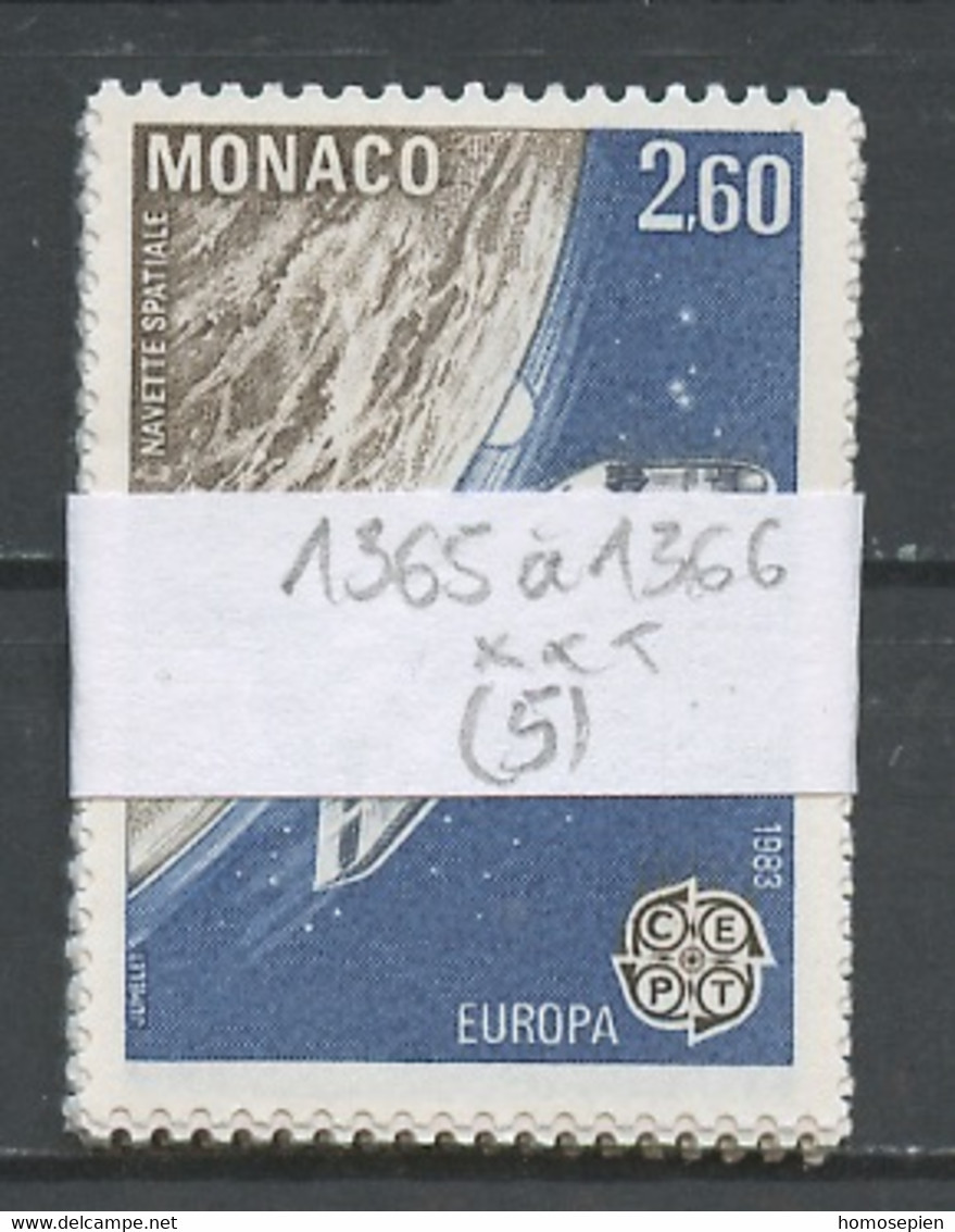 Monaco Lot 1983 Y&T N°1365 à 1366 - Michel N°1579A à 1580A *** - EUROPA - Lot De 5 Séries - Collections, Lots & Séries