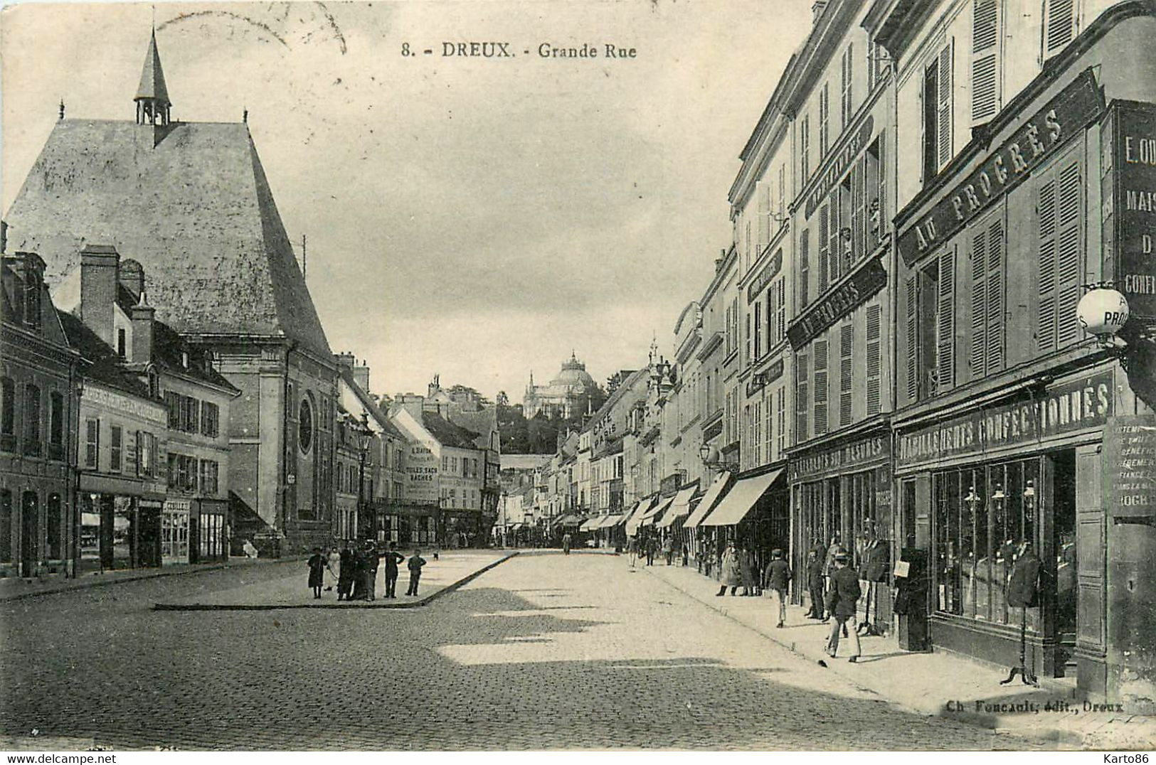 Dreux * La Grande Rue * Magasin Mode " Au Progrès " * Commerces - Dreux