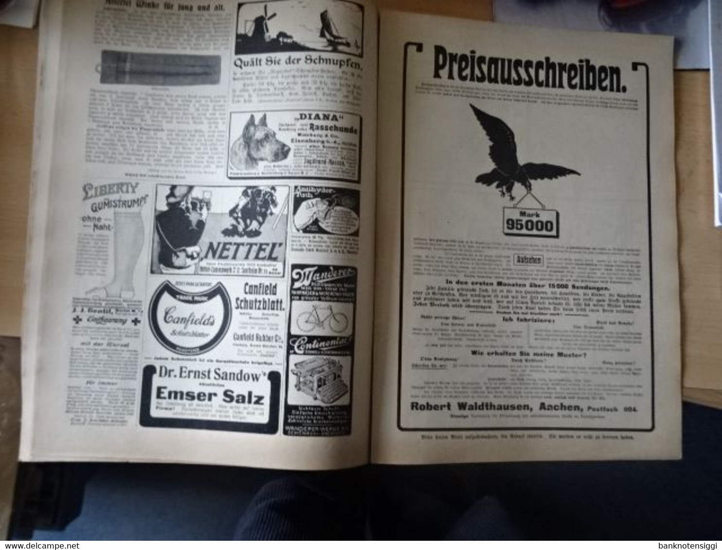 Alte originale Zeitschrift "Die gartenlaube von 1909