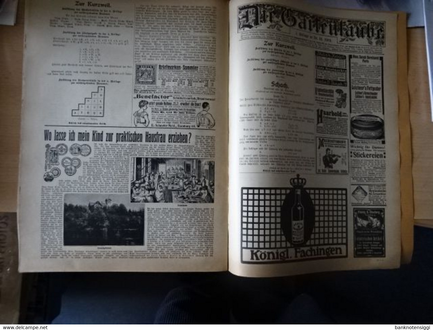 Alte originale Zeitschrift "Die gartenlaube von 1909