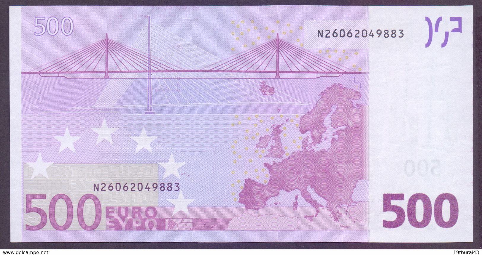 Österreich, 500 €uro N..../ F007 F2, M. Draghi, Perfekt Unc., Sehr Selten..!! - 500 Euro