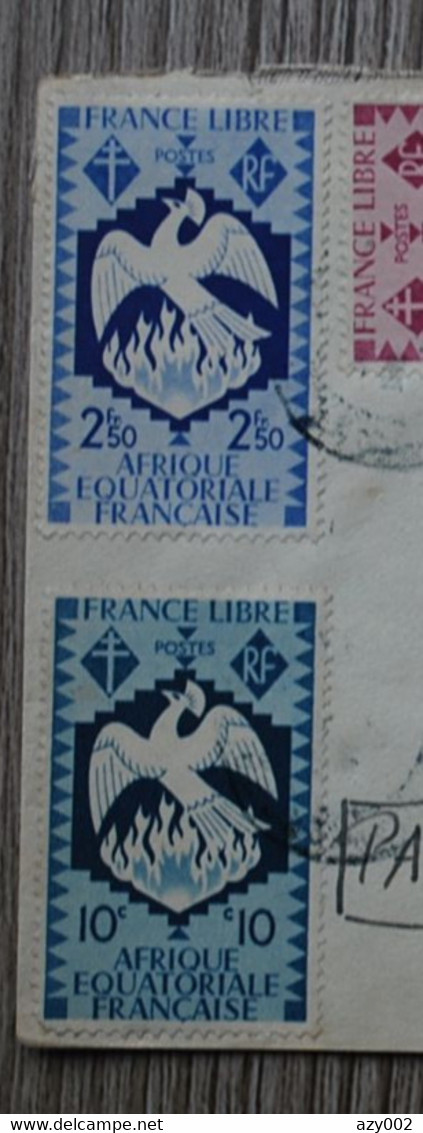 +++ Belle LETTRE D'AFRIQUE EQUATORIALE FRANCAISE Pour PARIS +++ Bel Affranchissement Composé De 7 Timbres A.O.F. - Lettres & Documents