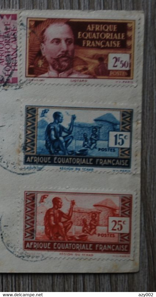 +++ Belle LETTRE D'AFRIQUE EQUATORIALE FRANCAISE Pour PARIS +++ Bel Affranchissement Composé De 7 Timbres A.O.F. - Lettres & Documents