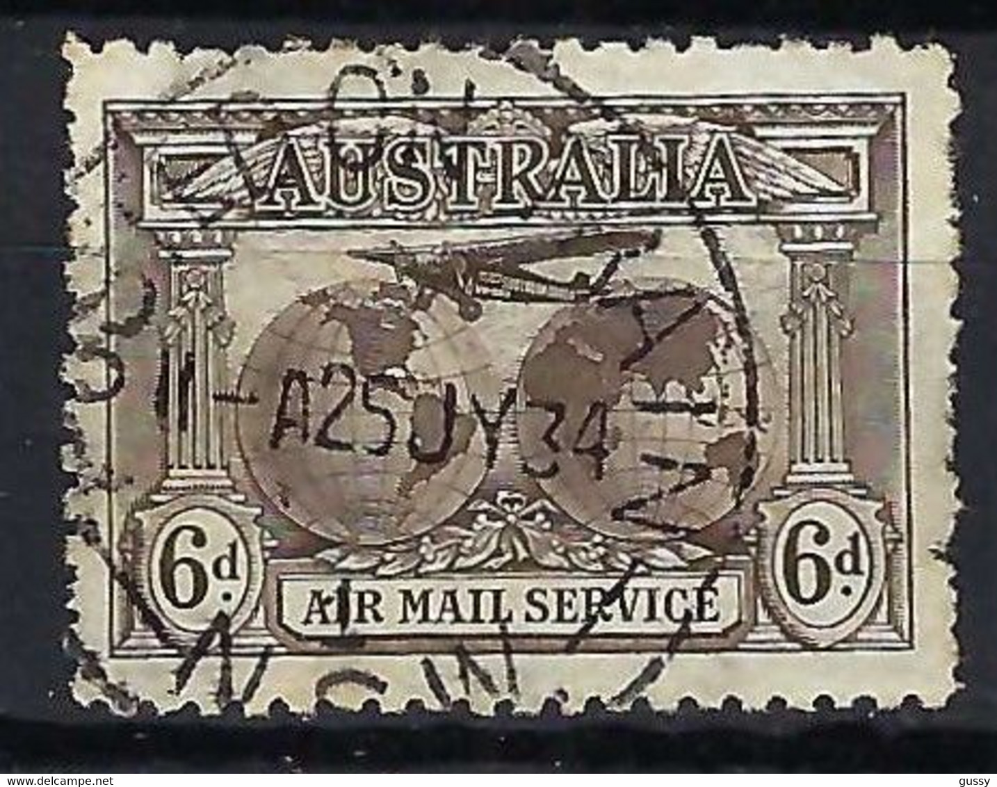 AUSTRALIE Poste Aérienne 1931: Le Y&T 4  Obl. - Usati