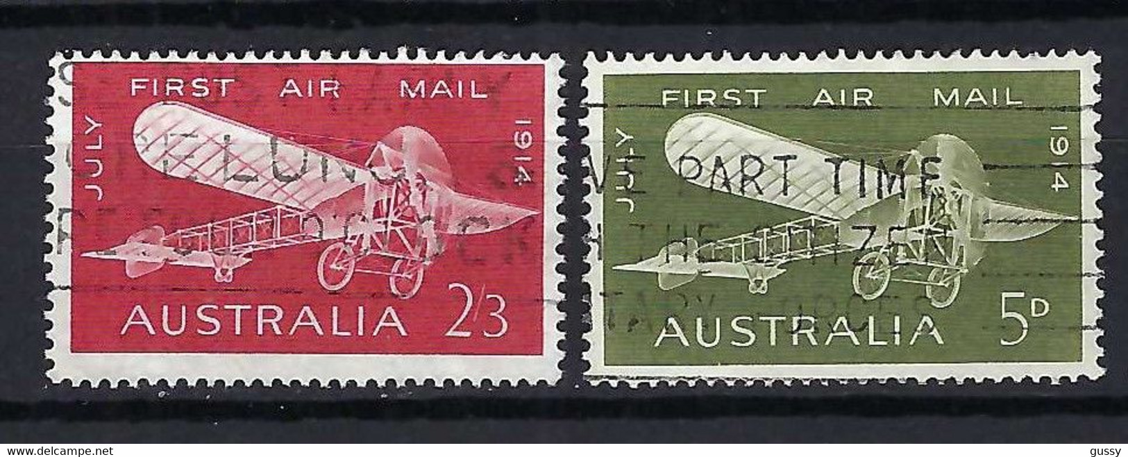 AUSTRALIE Poste Aérienne 1964: Les Y&T 12-13  Obl. - Used Stamps