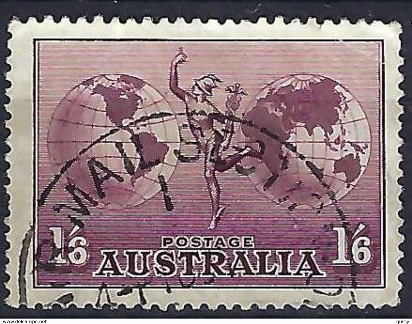 AUSTRALIE Poste Aérienne 1934: Le Y&T 5  Obl. - Used Stamps