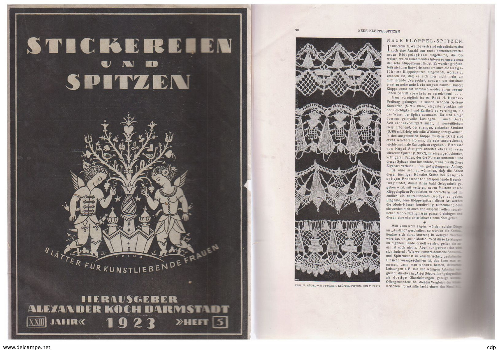 STICKEREIEN Und SPITZEN   Broderies Et Dentelles   1923 - Mode