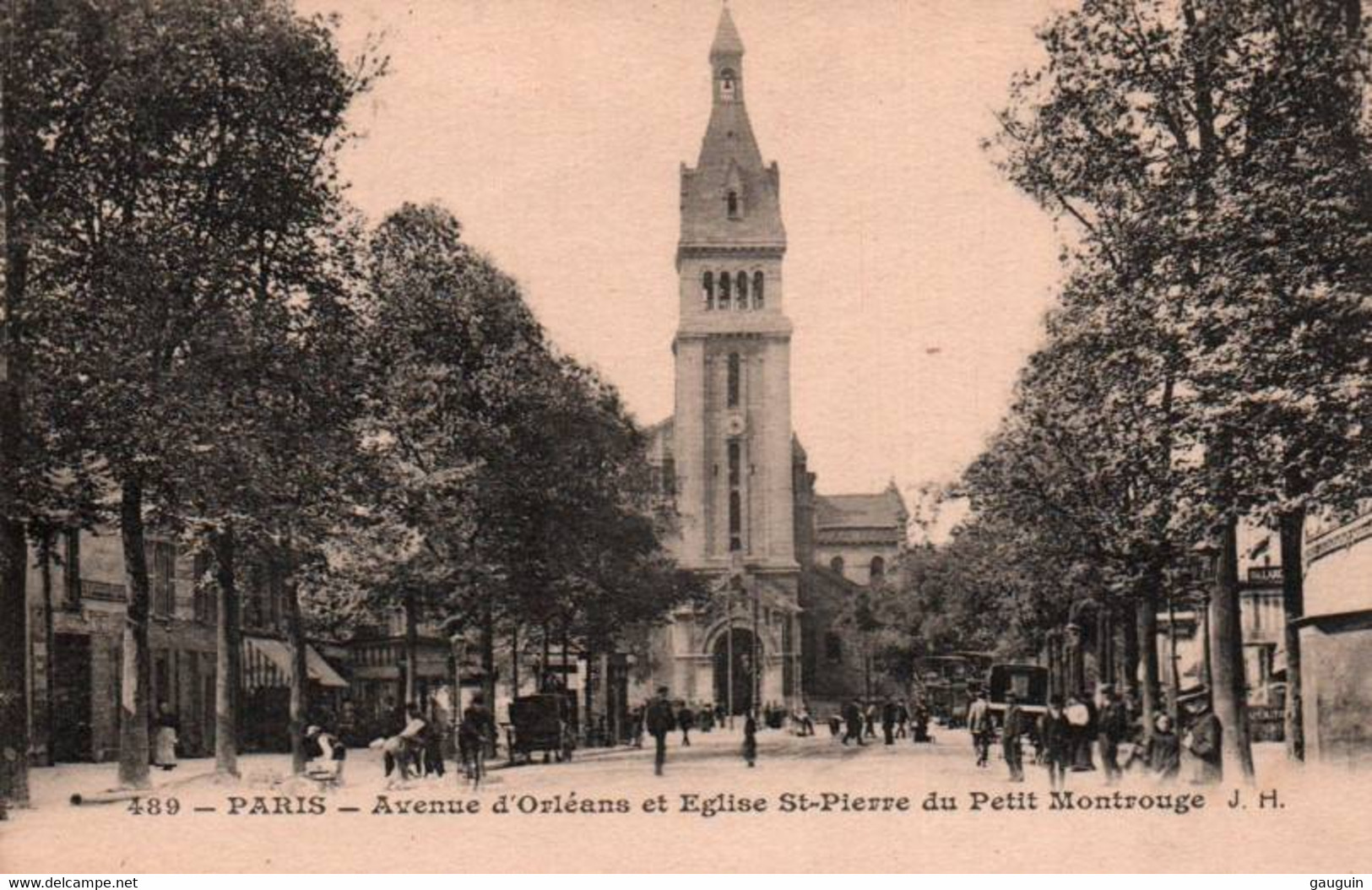 CPA - PARIS - Avenue D'ORLEANS Et Eglise St PIERRE Du Petit-MONTROUGE - Edition J.H. - Arrondissement: 14