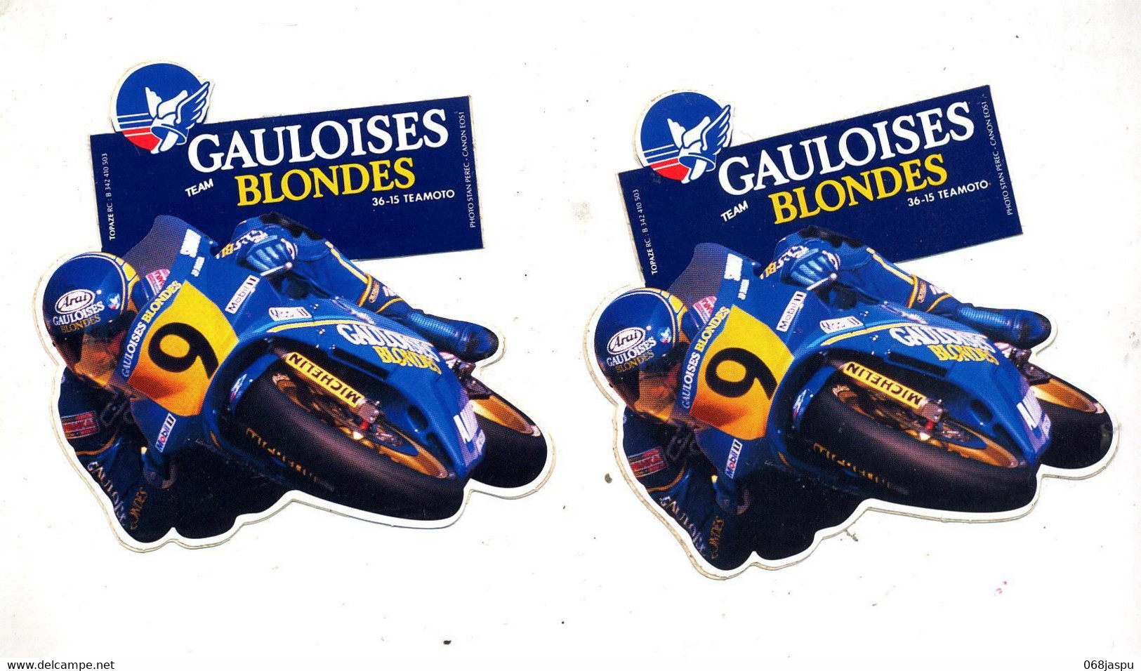 Autocollant Gauloises Blondes Moto - Adesivi