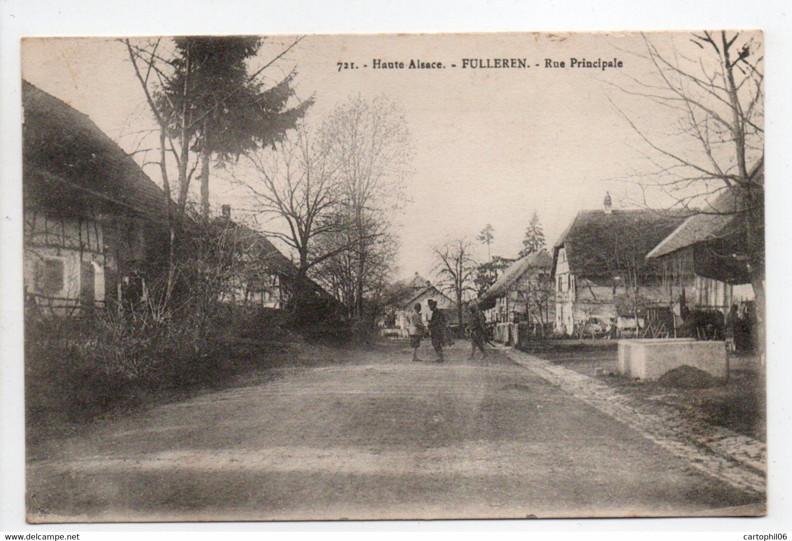 - CPA FULLEREN (68) - Rue Principale 1918 - Edition Chadourne 721 - - Autres & Non Classés
