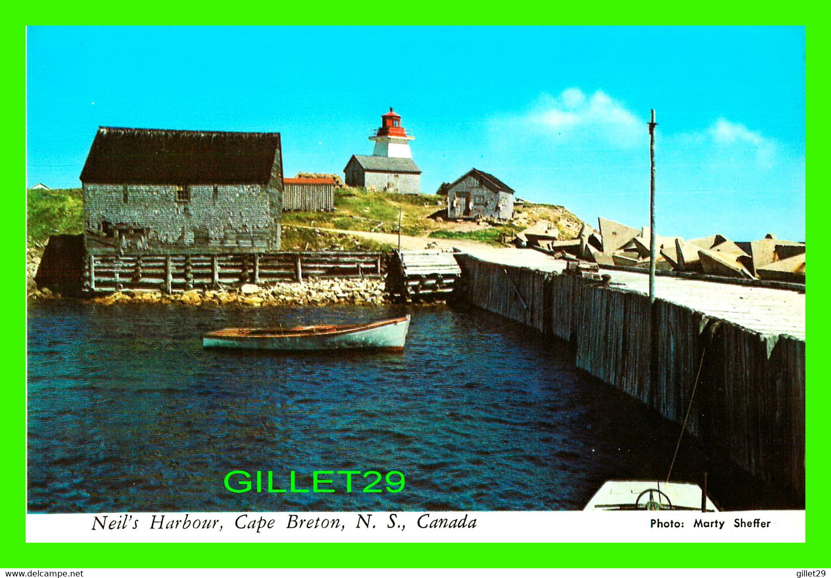 CAPE BRETON, NOVA SCOTIA - NEIL'S HARBOUR - LIGHTHOUSE - PHOTO, MARTY SHEFFER - - Cape Breton