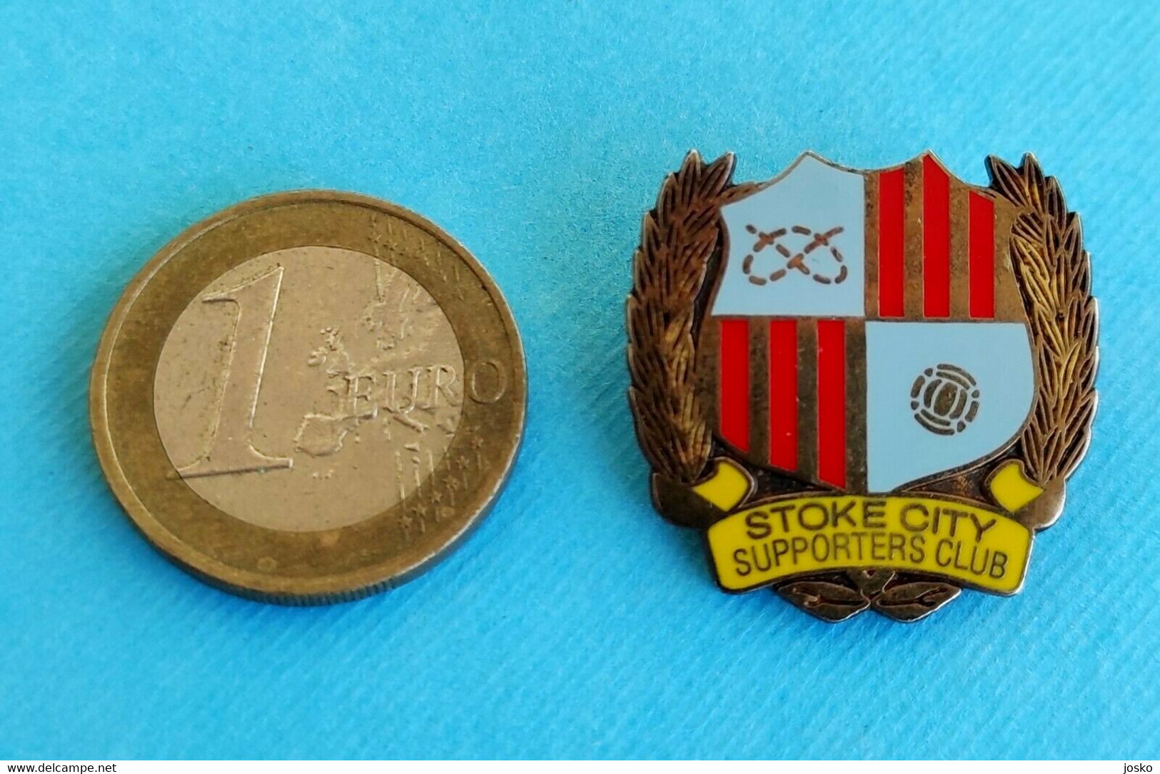 STOKE CITY FC - SUPPORTERS CLUB ... Ultras Football Pin Badge * Reissued 2001 * Soccer Fans Fussball Foot Calcio England - Football