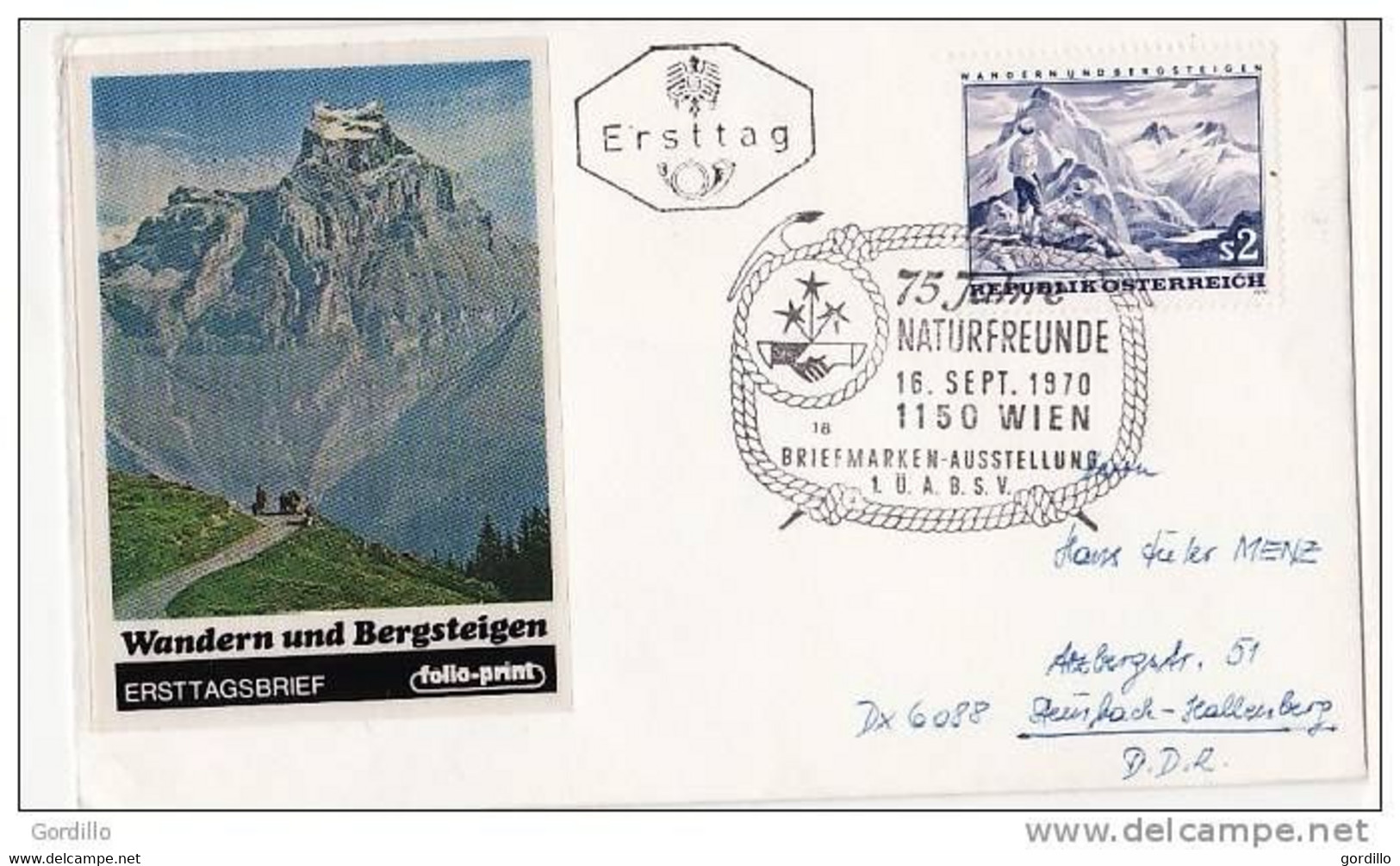 FDc Osterreich 1970 Naturfrende. - FDC