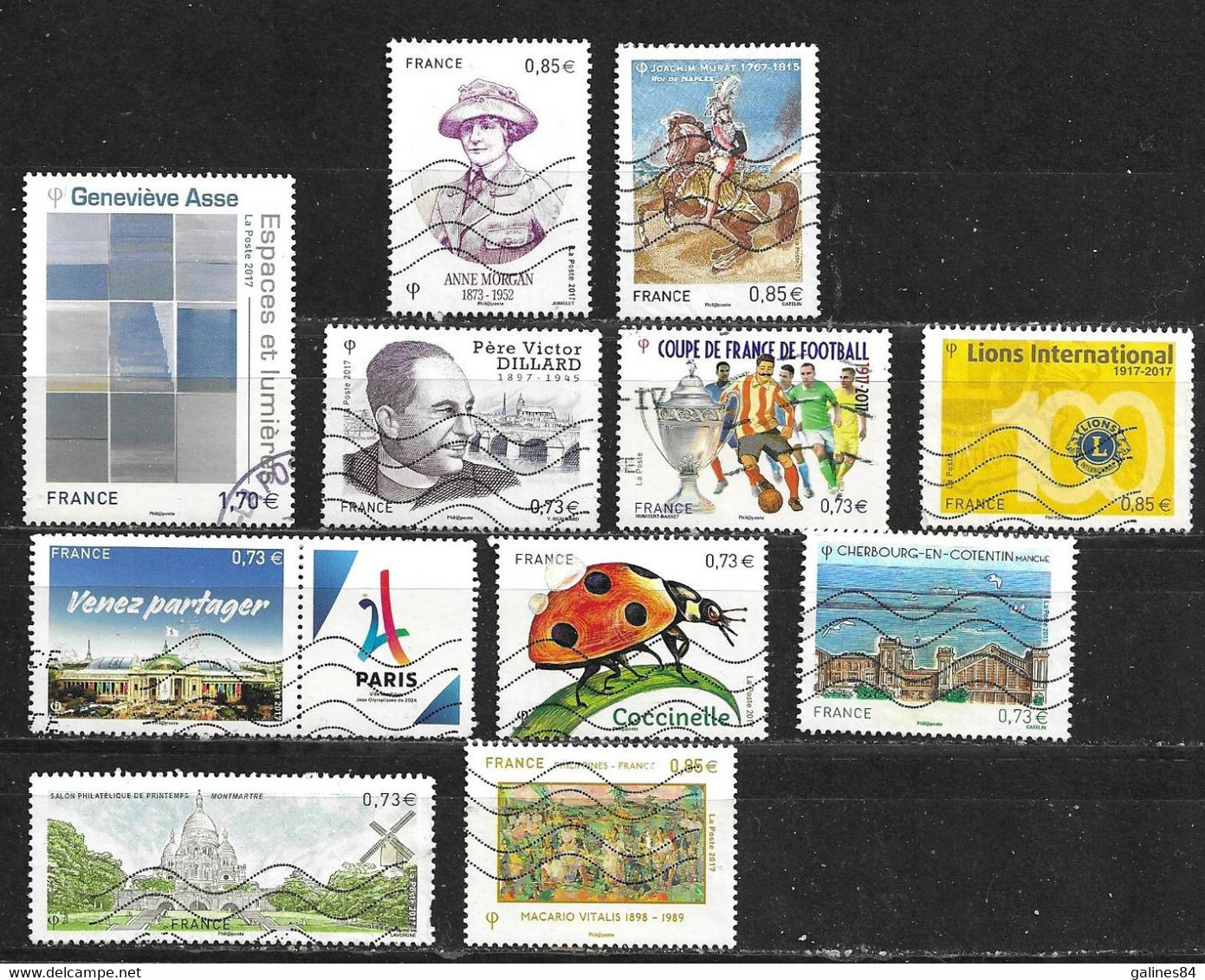 FRANCE Oblitérés 2010 /  2020 Lot N°9 De 12 Timbres - Oblitérés