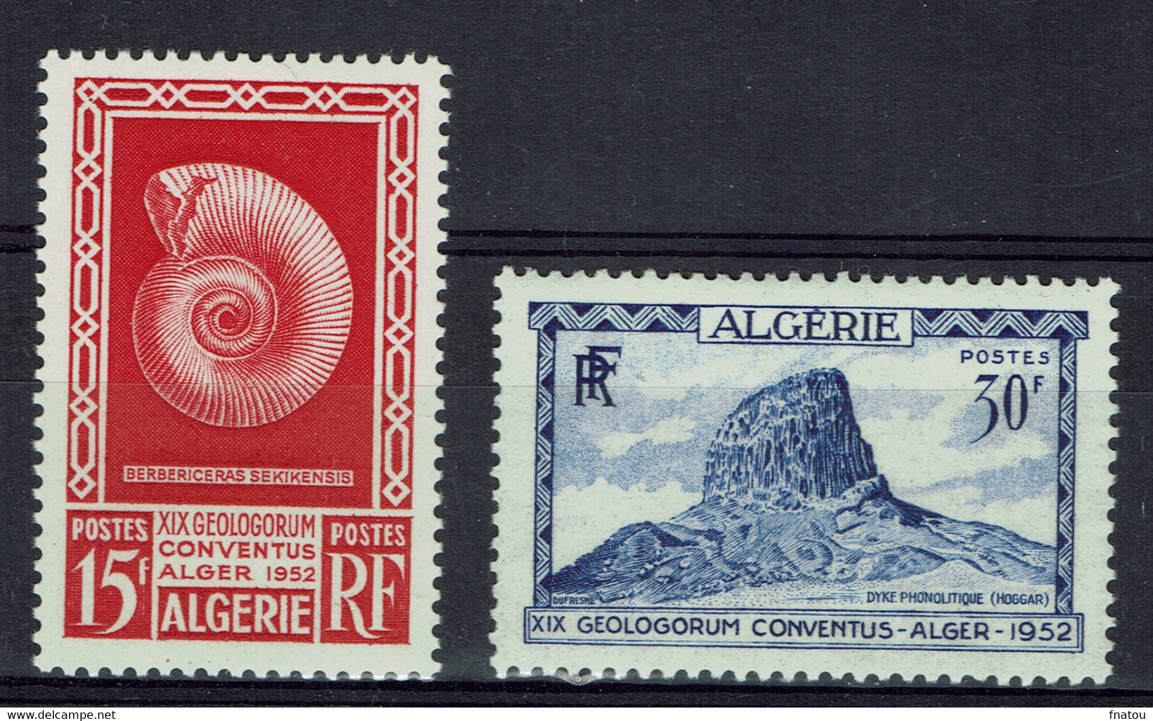 Algérie, Congrès De Géologie à Alger, 1952, *, TB - Neufs