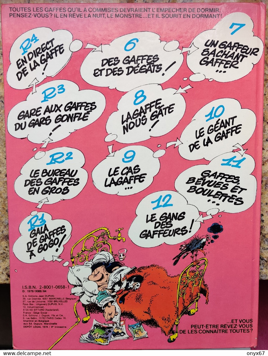 ALBUM BD GASTON N° 13 – LAGAFFE MÉRITE DES BAFFES - EDITION DUPUIS – JUIN 1979 – PREMIÈRE ÉDITION - Franquin