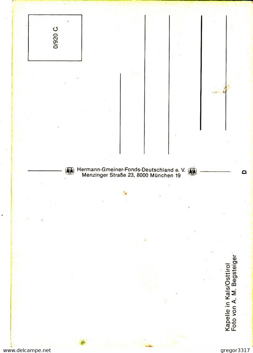1217) KALS / Osttirol - Foto Von A. M. BERGSTEIGER - Tolle Ansicht KIRCHE Kapelle - Kals