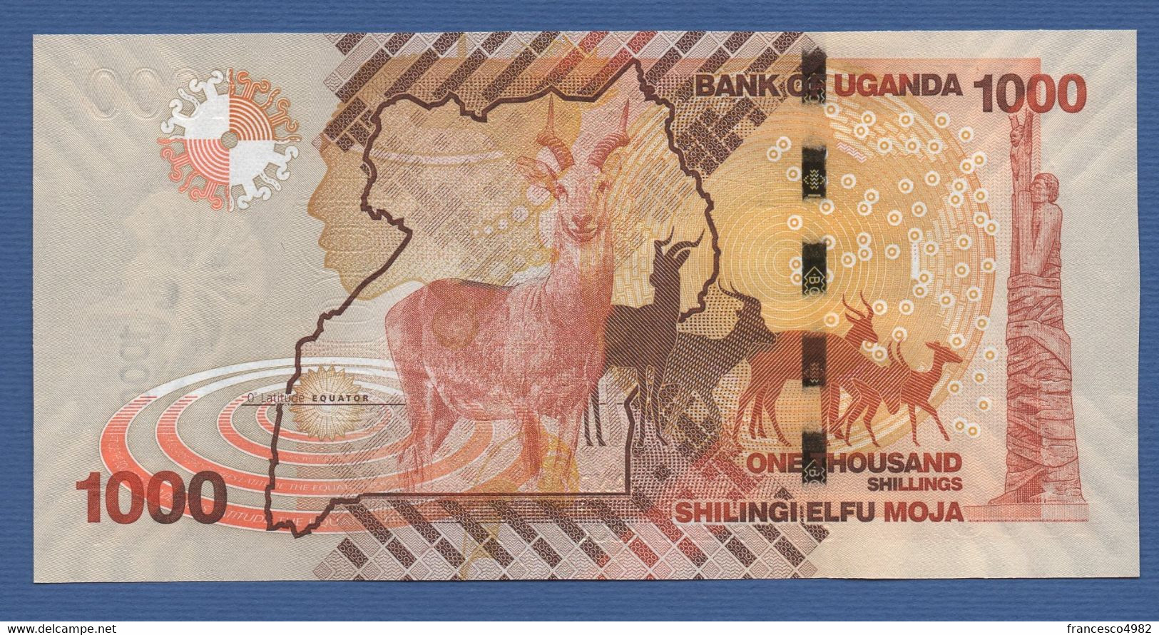 UGANDA - P.49a – 1.000 SHILLINGS 2010 - UNC - Prefix AA - Uganda