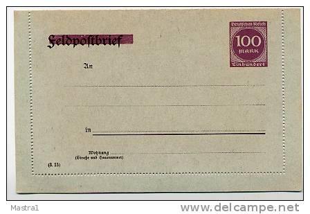 DR PK38/E2 Privat-Kartenbrief  MARINE 1922  Kat. 12,00 € - Andere & Zonder Classificatie