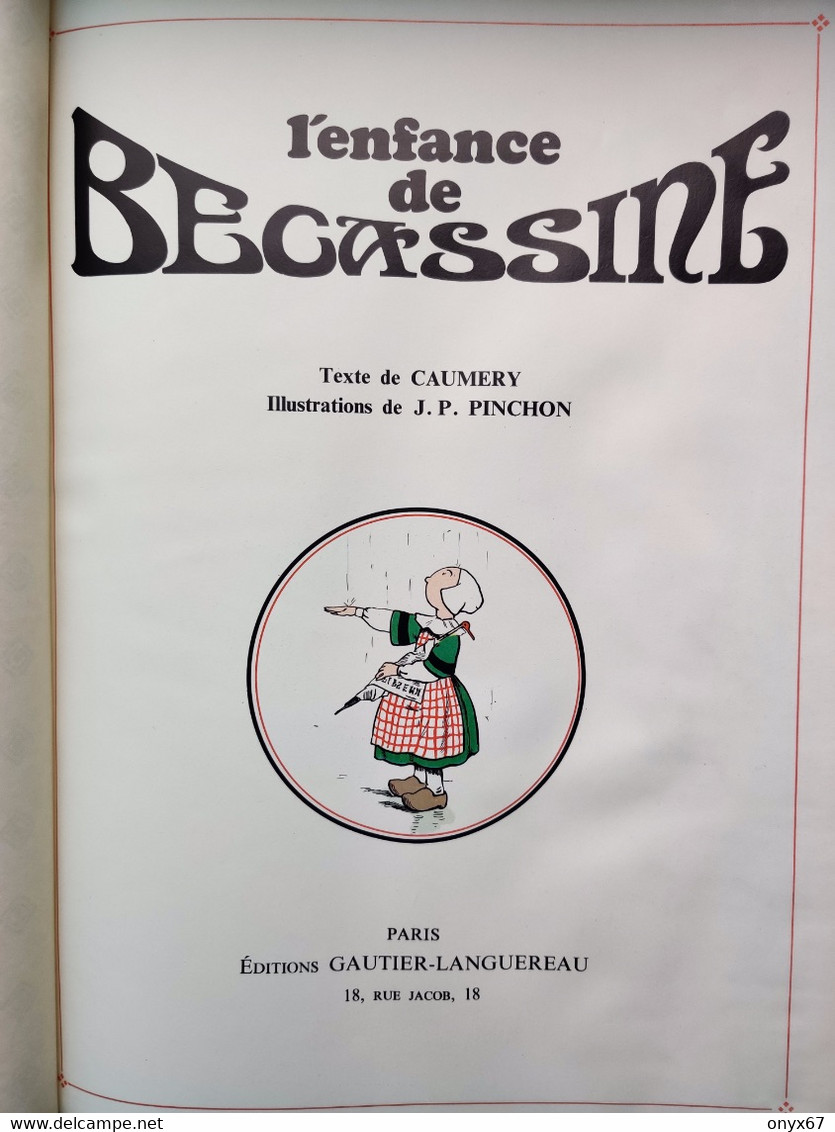 ALBUM L'ENFANCE DE BÉCASSINE - EDITION GAUTIER LANGUEREAU - 1980 - Bécassine