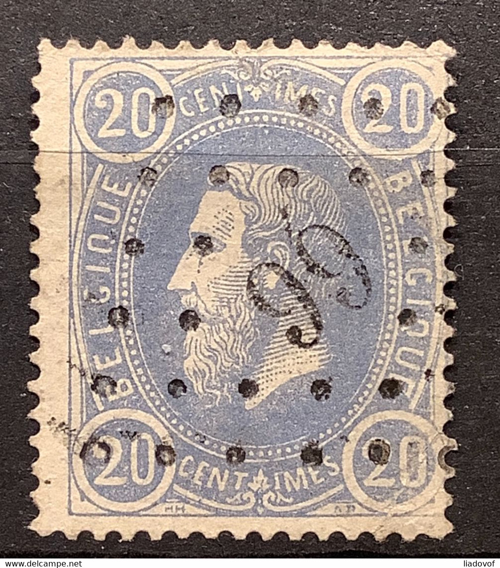 Leopold II OBP31 Gestempeld LP66 BURDINE - 1869-1883 Leopold II