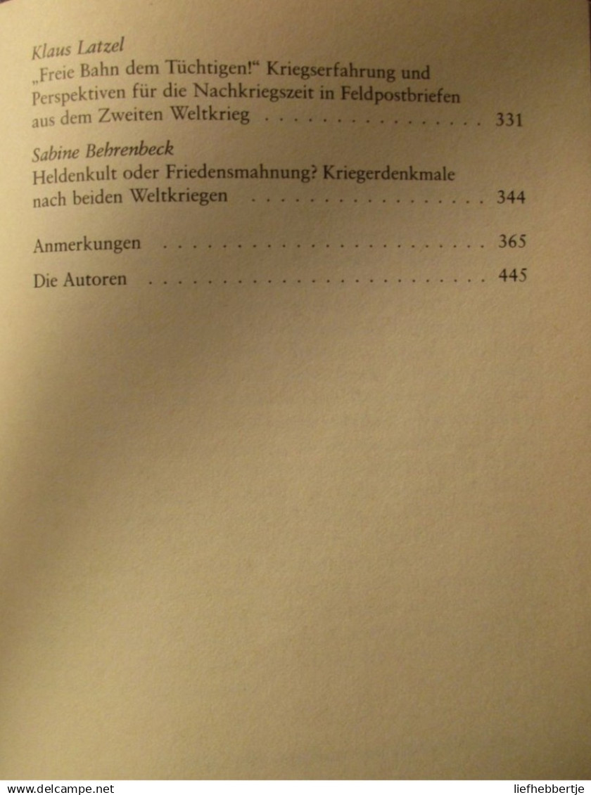 Lernen Aus Dem Krieg? Deutsche Nachkriegszeiten 1918/1945 - G. Niedhart Und D. Reisenberger - 1992 - 5. Wereldoorlogen