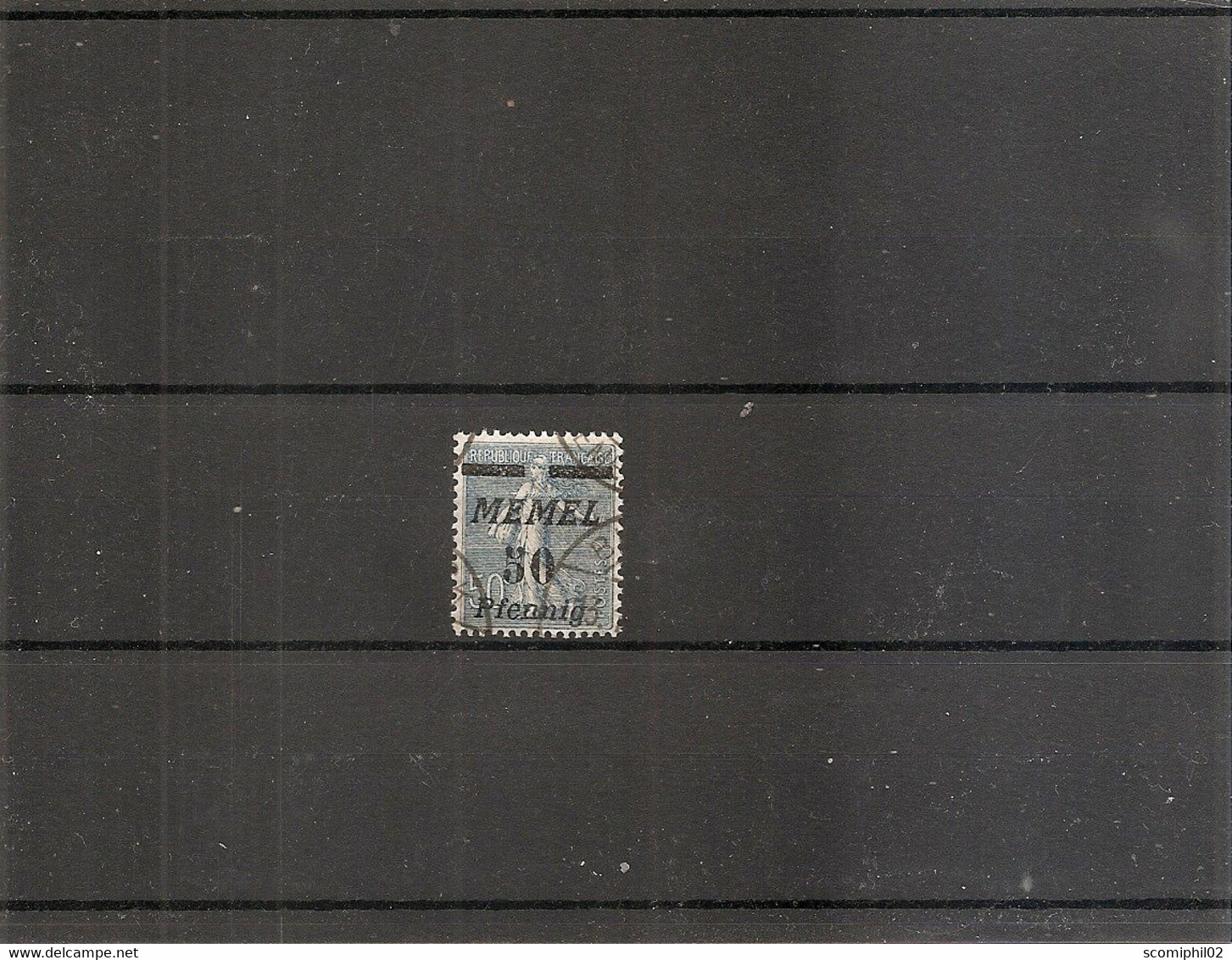 Mémel ( 54 Oblitéré - Curiosité: Surcharge Déplacée Vers Le Bas à Voir) - Used Stamps