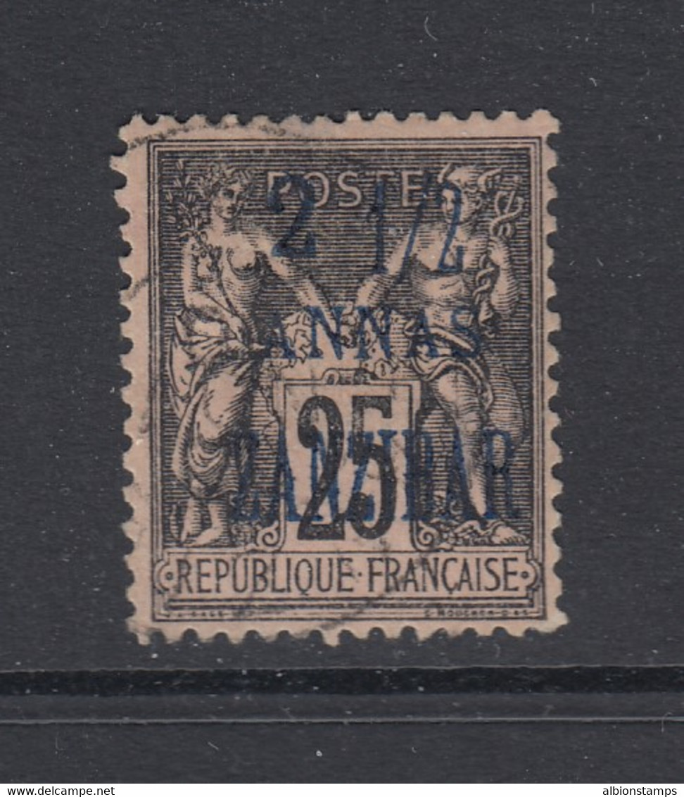 Zanzibar (French Offices), Scott 22 (Yvert 24), Used (thin) - Unused Stamps