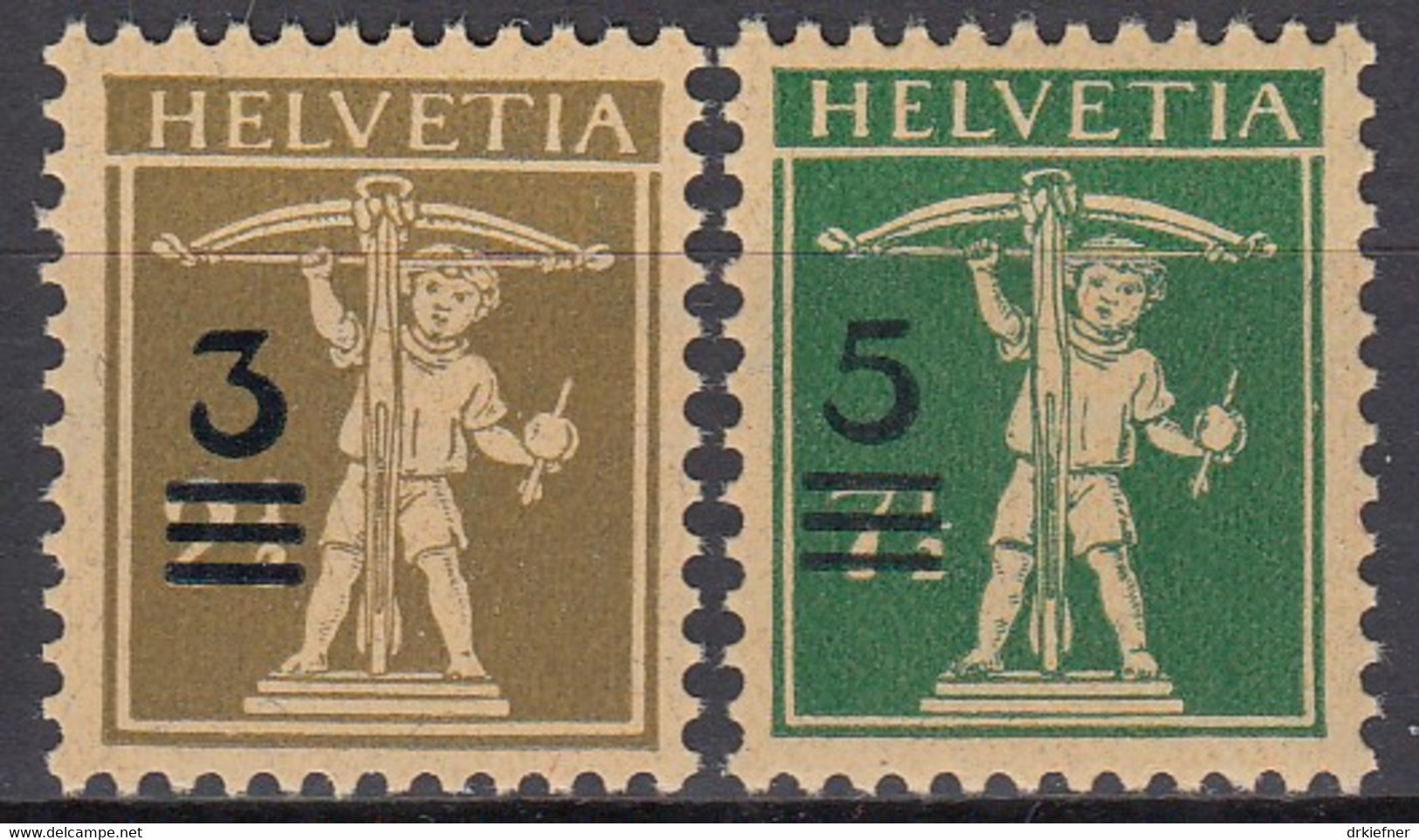 SCHWEIZ  239-240, Postfrisch **, Tellknabe Mit Aufdruck, 1930 - Unused Stamps