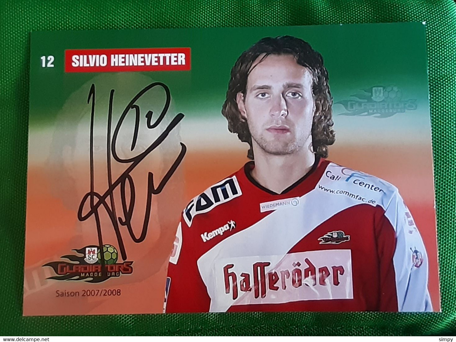 SILVIO HEINEVETTER German Player Handball Card With Autograph Handball Club Magdeburg 2010/2011 Germany - Handball