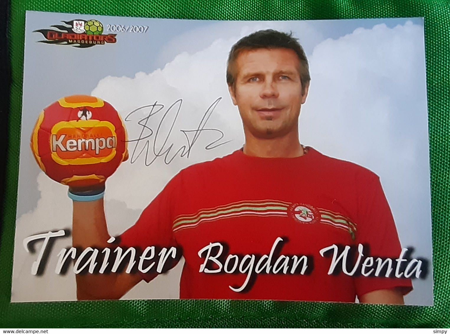 BOGDAN WENTA Poland Trainer Handball Card With Autograph Handball Club Magdeburg 2006/2007 Germany - Handball