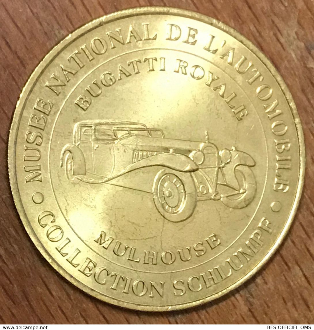 68 MULHOUSE CITÉ DE L'AUTOMOBILE BUGATTI ROYALE MDP 2001 MÉDAILLE MONNAIE DE PARIS JETON TOURISTIQUE MEDALS COINS TOKENS - 2001