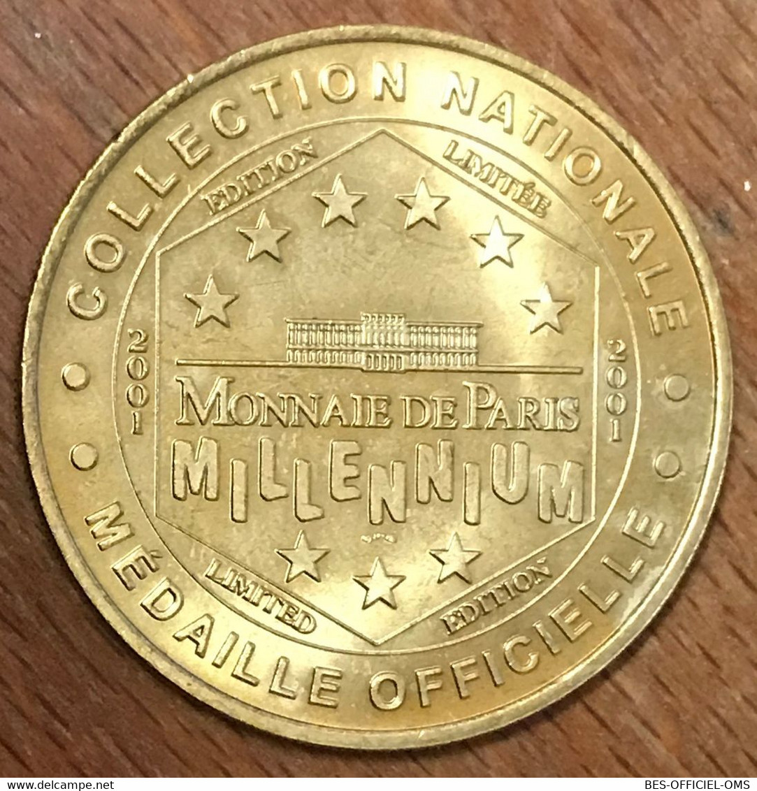 68 MULHOUSE CITÉ DE L'AUTOMOBILE BUGATTI ROYALE MDP 2001 MÉDAILLE MONNAIE DE PARIS JETON TOURISTIQUE MEDALS COINS TOKENS - 2001