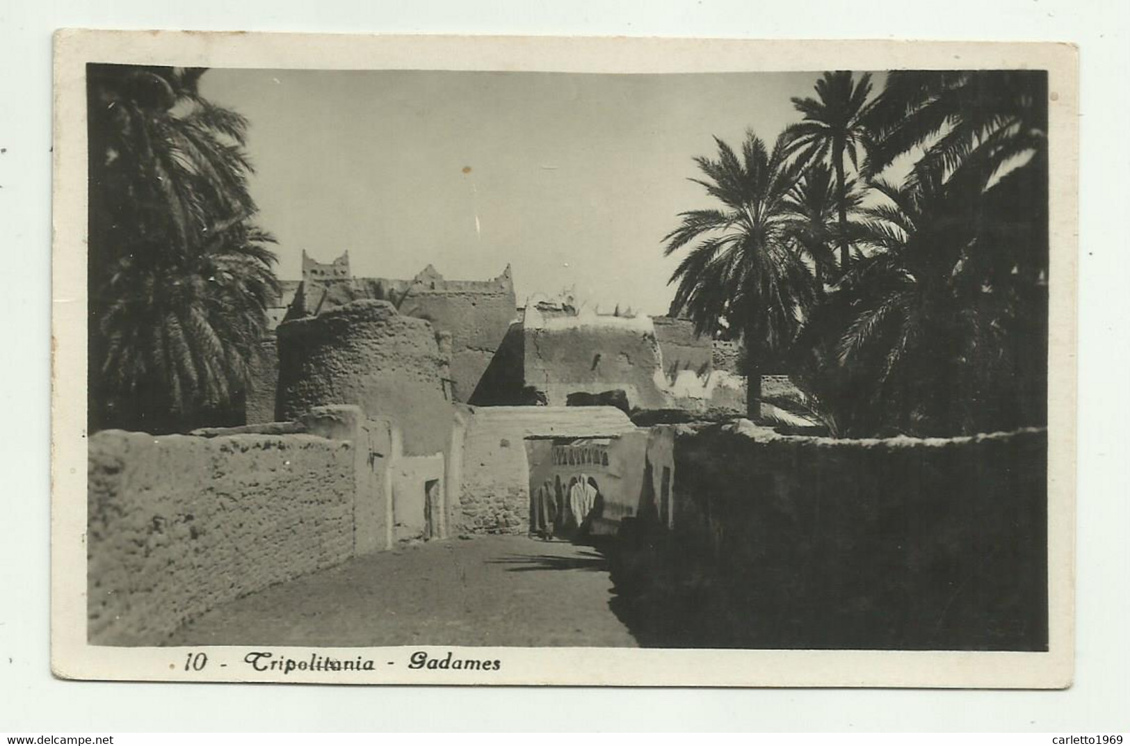 TRIPOLITANIA - GADAMES 1930  VIAGGIATA  FP - Libya