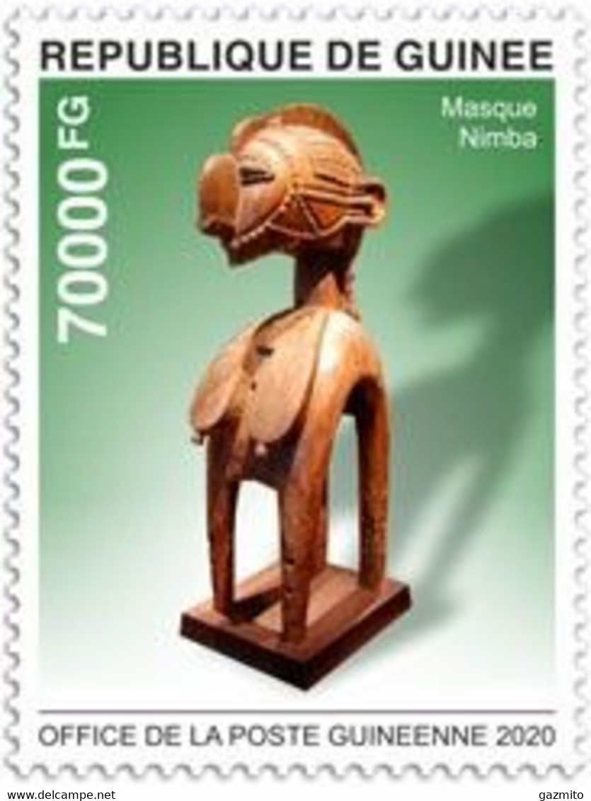 Guinea 2020, Art, Nimba Mask, 1val - Sculpture