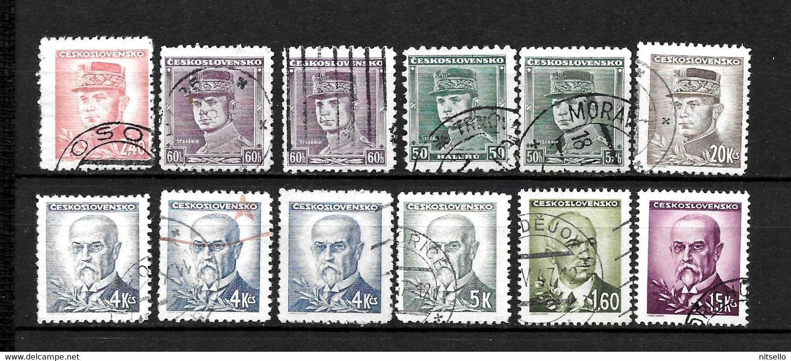 LOTE 2187 /// CHECOSLOVAQUIA // YVERT Nº: LOTE SELLOS DE 1945 ¡¡¡ OFERTA - LIQUIDATION - JE LIQUIDE !!! - Used Stamps