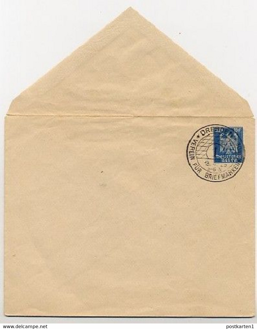 DR PU102/A1 Privat-Umschlag Sost. BRIEFMARKENKUNDE DRESDEN 1925  Kat. 20,00 € - Omslagen