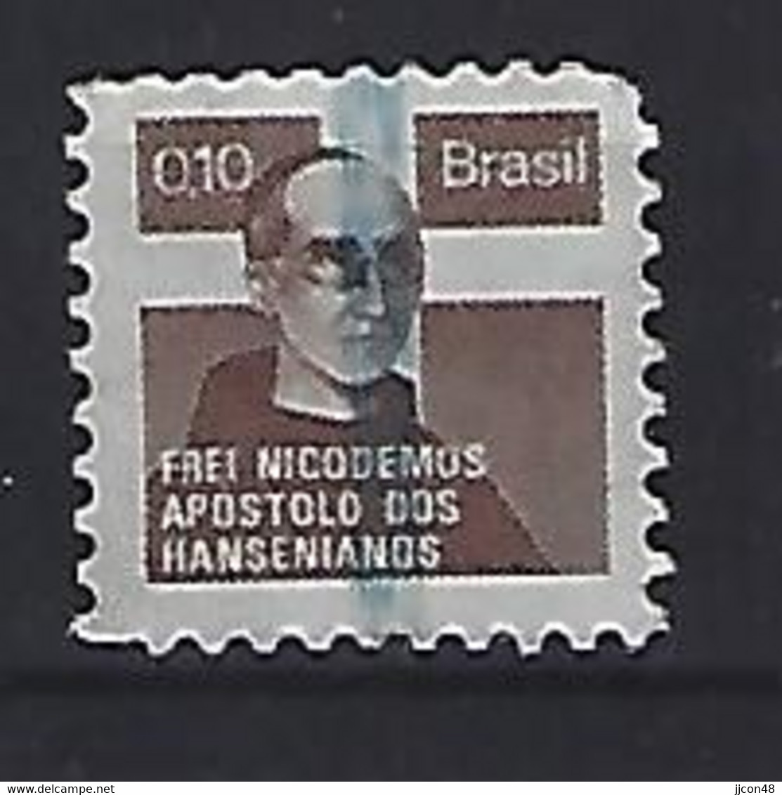 Brazil 1975  Fr. Nicodemus Grundhoff; Lepers Charity (o) Mi.19 Y - Usados