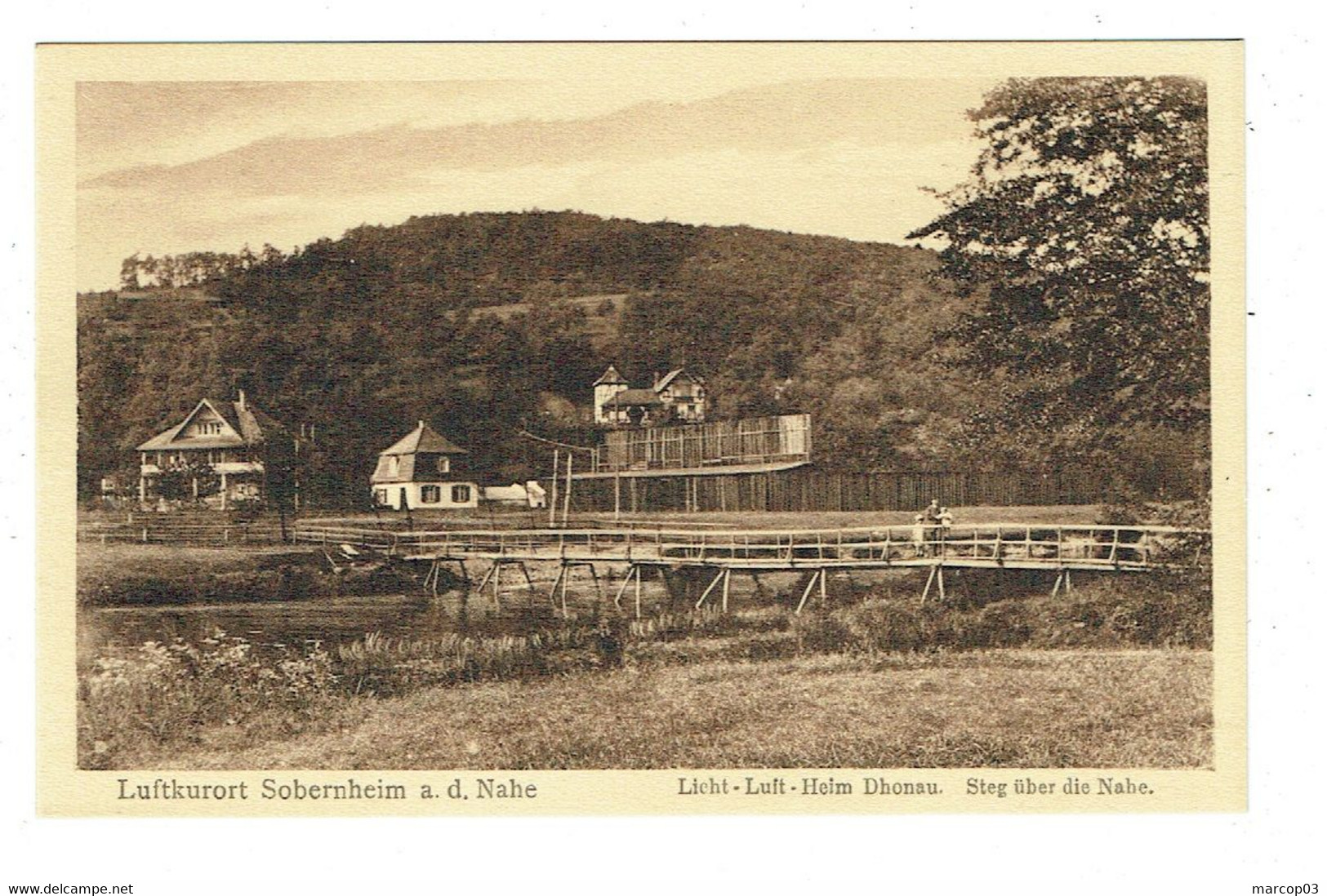 ALLEMAGNE LUFTKURORT SOBERNHEIM A. D. NAHE Licht Luft Heim Dhonau Plan Peu Courant - Bad Sobernheim